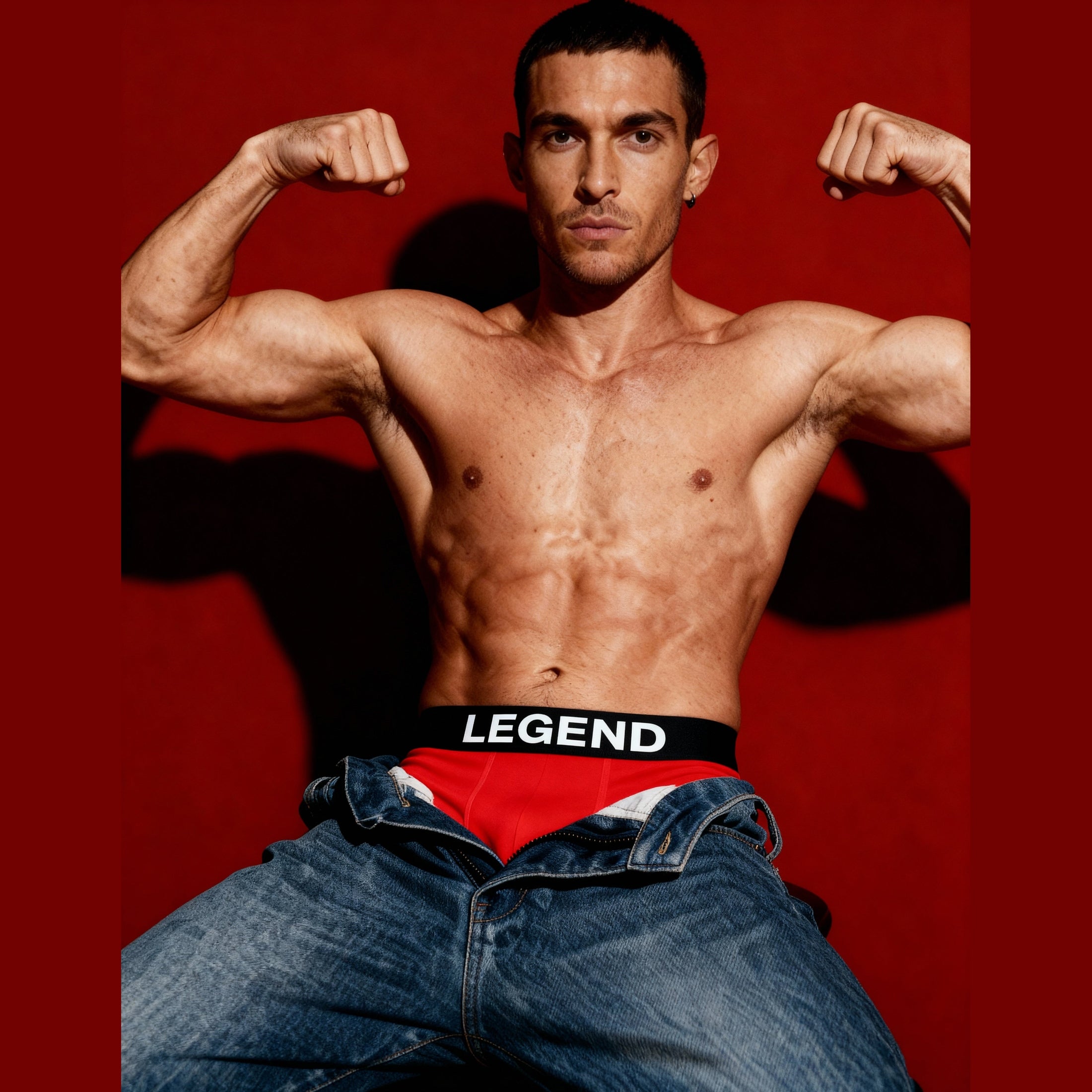 Nudevo® Boxer Shorts 3-Pack "Legend" – Red