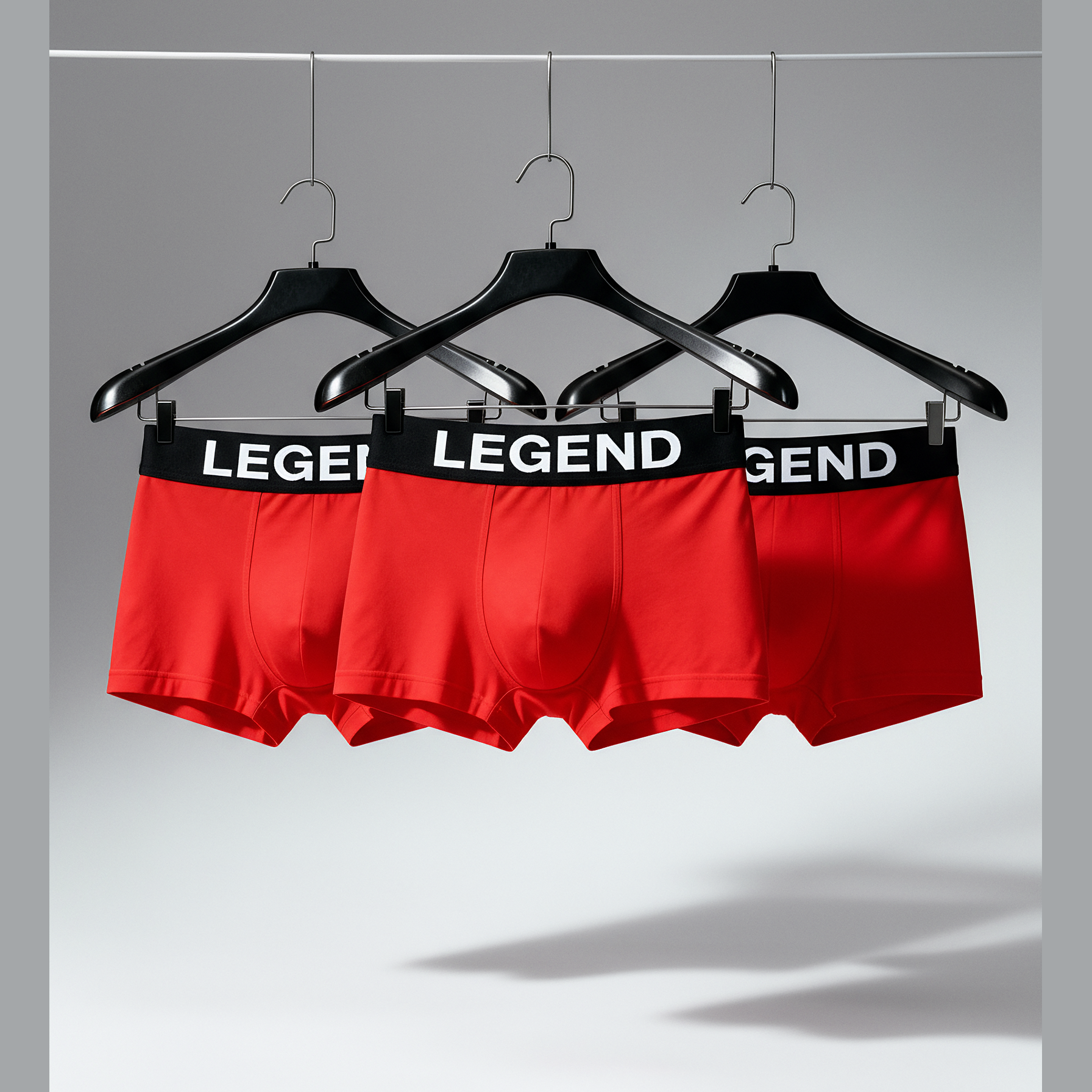 Nudevo® Boxer Shorts 3-Pack "Legend" – Red